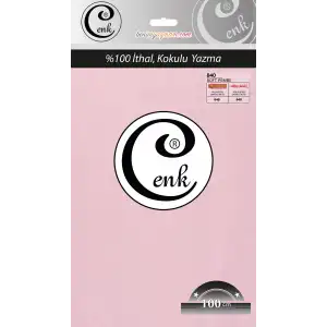 Cenk Düz 100 cm Poşetli Oyalık Yazma -(Soft Pembe)-(301-840)