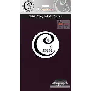 Cenk Düz 100 cm Poşetli Oyalık Yazma -(Mürdüm)-(301-623)