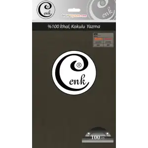 Cenk Düz 100 cm Poşetli Oyalık Yazma-(Haki)-(301-956)