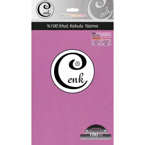 Cenk Düz 100 cm Poşetli Oyalık Yazma -(Açık Gül)-(301-034)