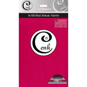Cenk Düz 100 cm Poşetli Oyalık Yazma -(Fuşya)-(301-006)
