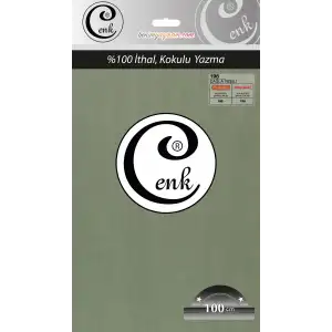 Cenk Düz 100 cm Poşetli Oyalık Yazma -(Çagla Yeşili)-(301-198)