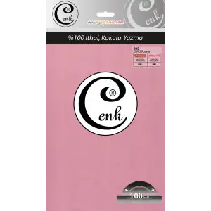 Cenk Düz 100 cm Poşetli Oyalık Yazma -(Koyu Pudra)-(301-693)