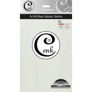 Cenk Düz 100 cm Poşetli Oyalık Yazma -(Krem)-(301-375)