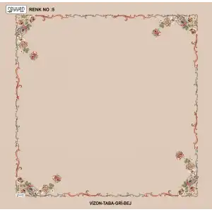 Reyyan İpek 100 cm Desenli Oyalık Yazma (ryyn-439-21)