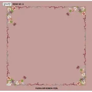 Reyyan İpek 100 cm Desenli Oyalık Yazma (ryyn-439-22)