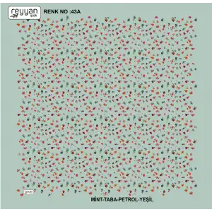 Reyyan İpek 100 cm Desenli Oyalık Yazma (ryyn-444-11)