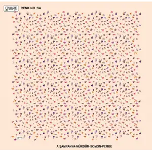 Reyyan İpek 100 cm Desenli Oyalık Yazma (ryyn-444-23)