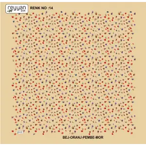 Reyyan İpek 100 cm Desenli Oyalık Yazma (ryyn-444-28)