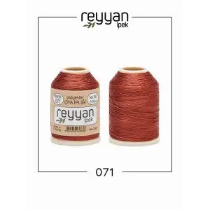 Reyyan İpek 20 gr. Polyester Oya İpi-071-Kiremit