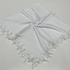 Firuze Düz Renk Sökme Boncuklu Koton Yazma (sm-48-09)