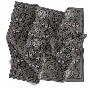 Mono Scarfs El Dikişli Dijital Soft Eşarp-soft12-05