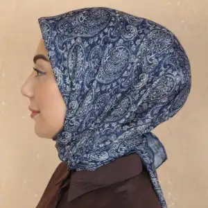 Locella El Dikişli Dijital Soft Eşarp Lacivert Serisi-soft15-01