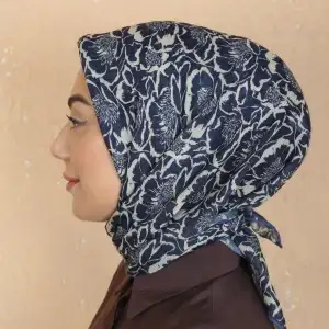 Locella El Dikişli Dijital Soft Eşarp Lacivert Serisi-soft15-02