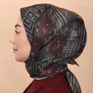 Locella El Dikişli Dijital Soft Eşarp-soft16-02