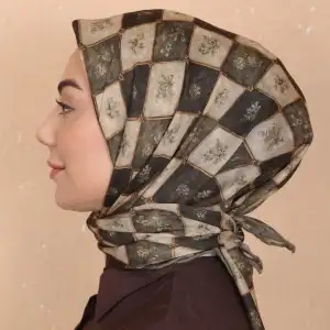 Locella El Dikişli Dijital Soft Eşarp-soft17-08