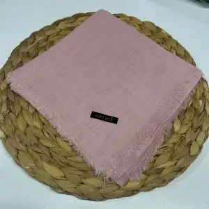 Soft İpek Düz Flamlı Keten Eşarp (FE424-11)