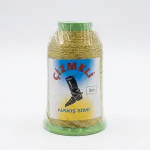 Çizmeli 50 gr. Açık Sarı Nakış Simi İp-(SİM-002)