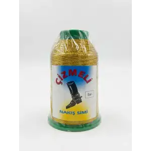 Çizmeli 50 gr. Altın Sarı Nakış Simi İp-(SİM-003)