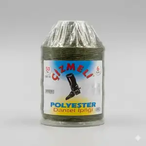 Çizmeli 100 gr. Polyester Oya İpi - (Renk no:935)