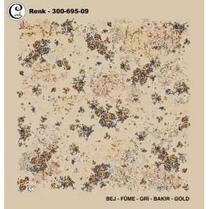 Cenk 100 cm Desenli Oyalık Yazma (Cnk-695-09)