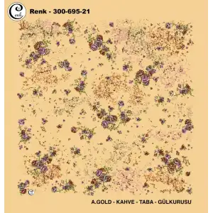 Cenk 100 cm Desenli Oyalık Yazma (Cnk-695-21)