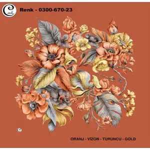 Cenk 100 cm Desenli Oyalık Yazma (Cnk-670-23)