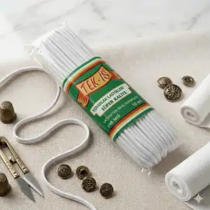 Tek-iş Pamuk Lateks Bebek Lastikleri 10m. Beyaz (ti01-04)