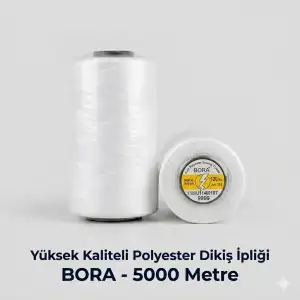Bora 5000 mt. Dikiş İpi Beyaz-(Bora01)