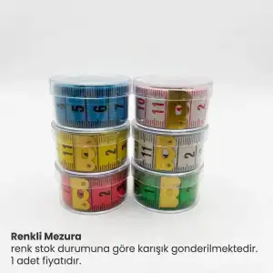 150 cm Renkli Dayanıklı Mezura-(mezura)