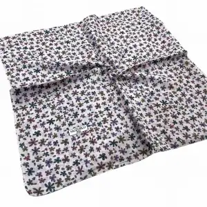 Huzurlu İpek Desenli Dikişli Yazma - (hd01-13)