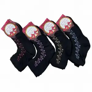 Miss Madam Kadın Desenli Tül Çorap - (mss01-05)