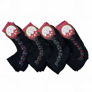 Miss Madam Kadın Desenli Tül Çorap - (mss01-06)