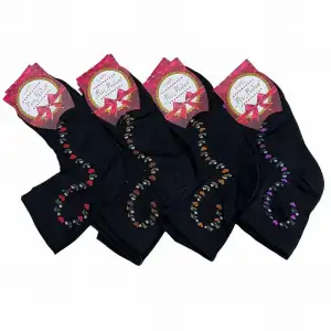 Miss Madam Kadın Desenli Tül Çorap - (mss01-11)