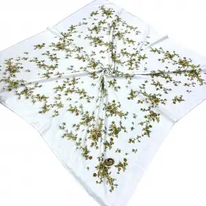 Huzurlu İpek Polyester Oyalık Yazma 100 cm - (PY01-03)