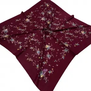 Huzurlu İpek Polyester Oyalık Yazma 100 cm - (PY01-06)