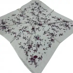 Huzurlu İpek Polyester Oyalık Yazma 100 cm - (PY01-11)