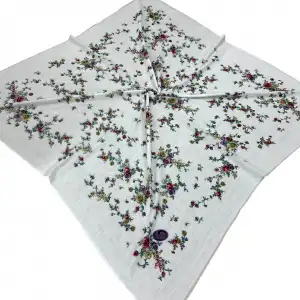 Huzurlu İpek Polyester Oyalık Yazma 100 cm - (PY01-13)