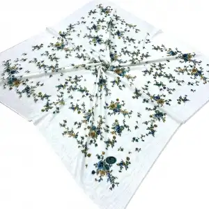 Huzurlu İpek Polyester Oyalık Yazma 100 cm - (PY01-15)