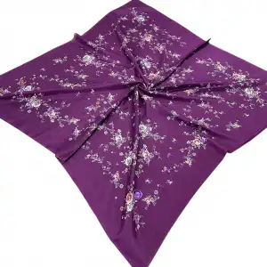 Huzurlu İpek Polyester Oyalık Yazma 100 cm - (PY01-20)