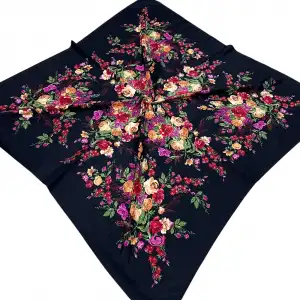 Huzurlu İpek Polyester Oyalık Yazma 100 cm - (PY02-03)