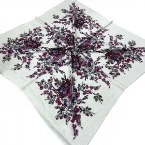 Huzurlu İpek Polyester Oyalık Yazma 100 cm - (PY02-04)