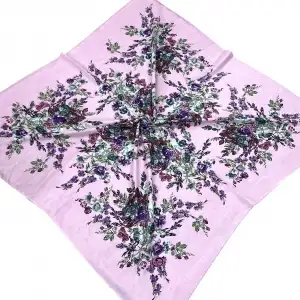 Huzurlu İpek Polyester Oyalık Yazma 100 cm - (PY02-11)