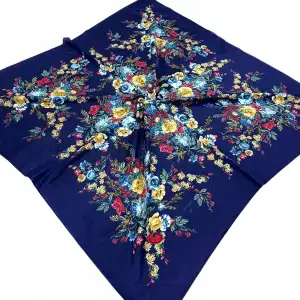 Huzurlu İpek Polyester Oyalık Yazma 100 cm - (PY02-12)