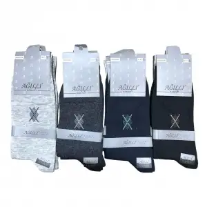 Ağıllı Erkek Dikişsiz Soket Çorap 12 Adet-(EÇ02-02)