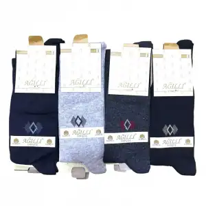 Ağıllı Erkek Dikişsiz Soket Çorap 12 Adet-(EÇ02-08)