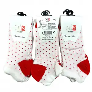 Nis Organik Kadın Patik Çorap (12 adet) - (KPÇ-06-02)