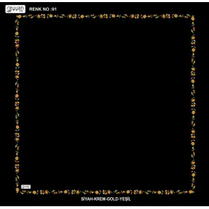 Reyyan İpek 100 cm Desenli Oyalık Yazma (ryyn-449-01)