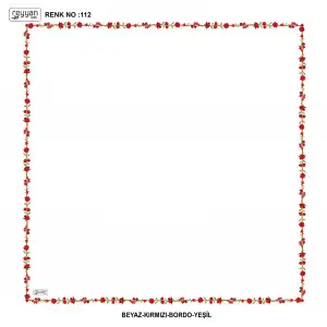 Reyyan İpek 100 cm Desenli Oyalık Yazma (ryyn-449-08)