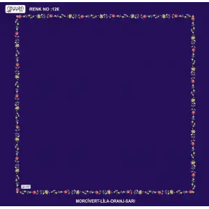 Reyyan İpek 100 cm Desenli Oyalık Yazma (ryyn-449-11)